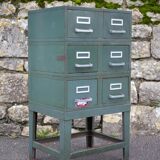 Vintage Strafor furniture, 6-drawer furniture, vintage metal furniture, industrial, loft decor, 50's