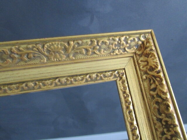 Large old gilded wooden frame