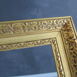 Large old gilded wooden frame