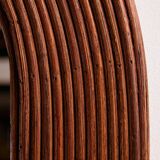 Miroir encadré de canne