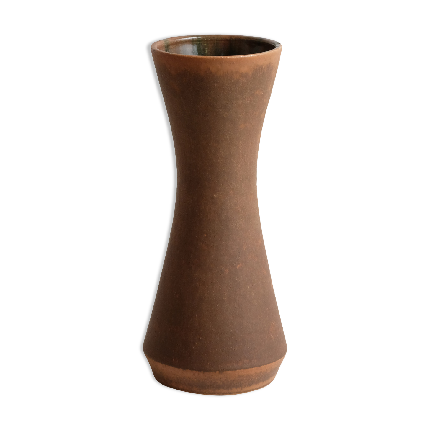 Vintage diabolo vase signed Accolay 1960's