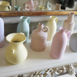 Decanter effect terracotta pastel gray