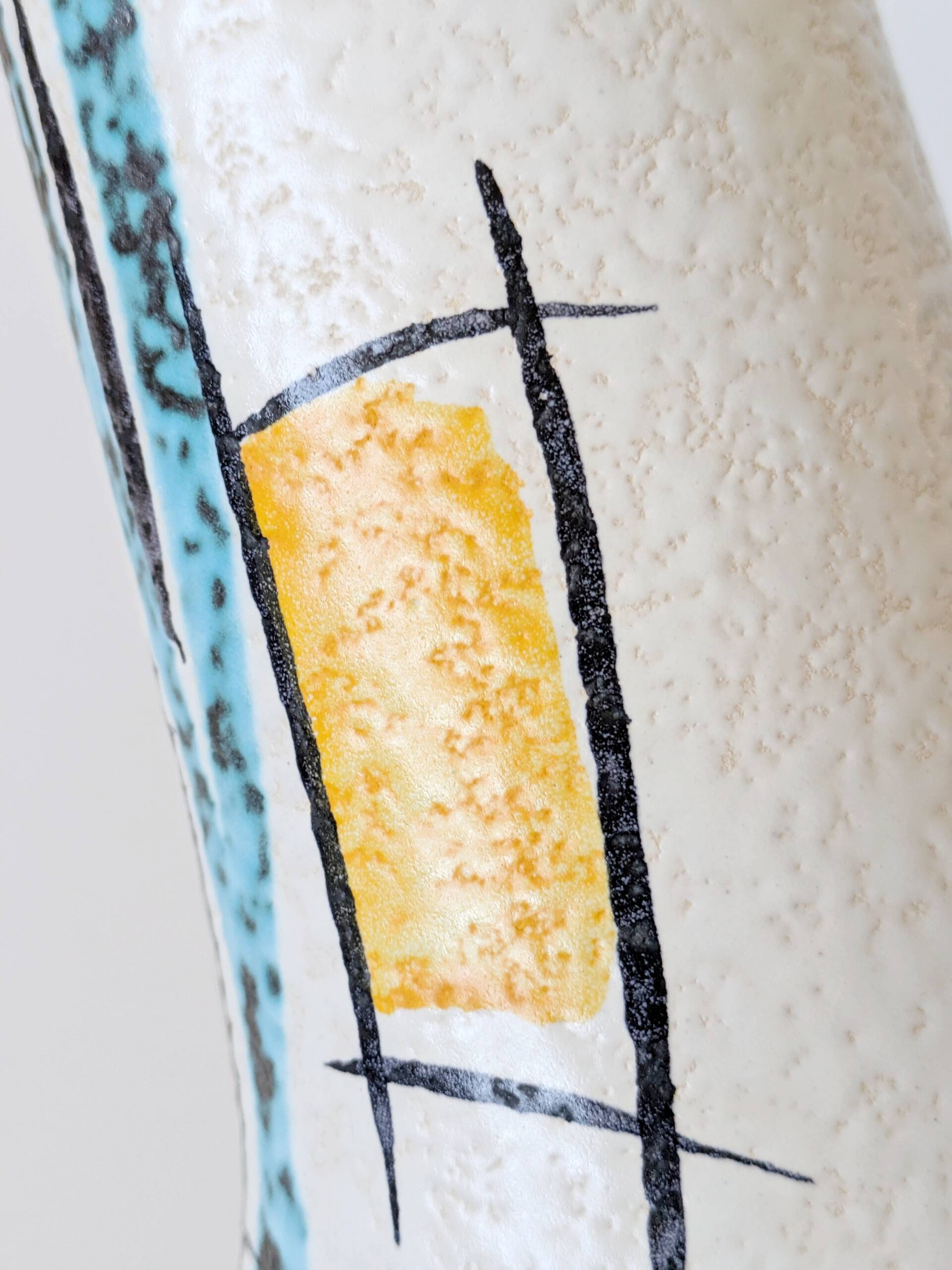 Sculptural vase Midcentury Scheurich, West Germany, 1960s