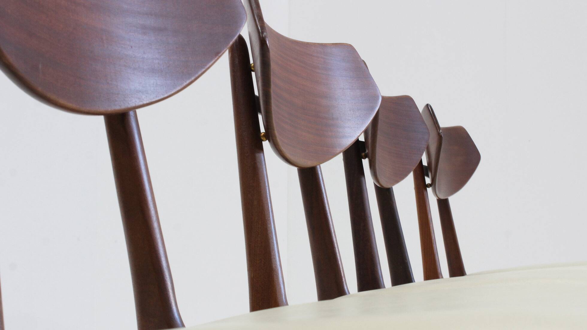 Vintage Danish teak dining chairs, set of 4