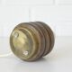 Vintage mushroom desk lamp bedside light brass and wood table lamp 1970's