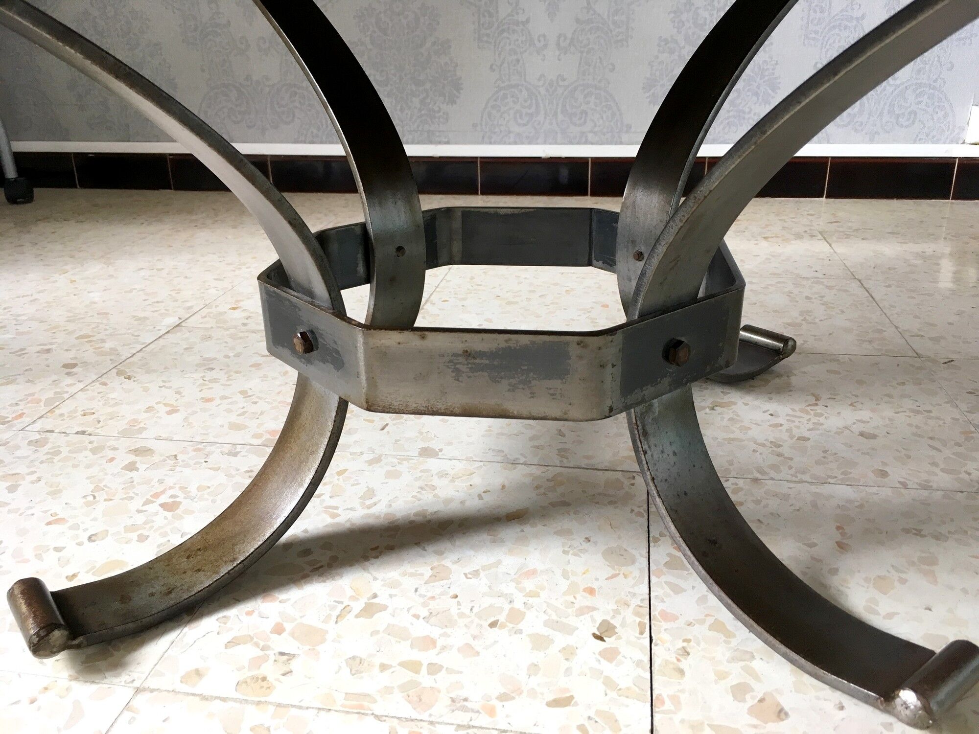 Table basse en céramique Vallauris vintage années 60