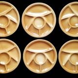 6 Gien plates with compartments