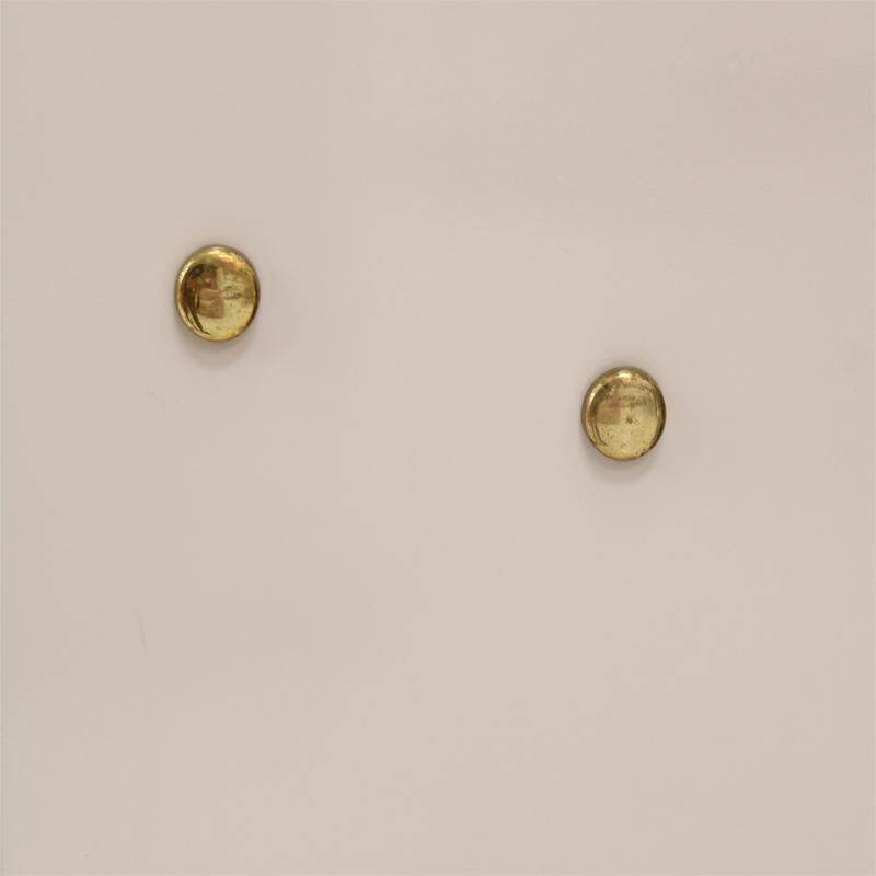 Mid Modern Italian Colored Glass Sideboards with Solid Wood Structure and Brass