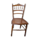 Antique canned chair 19th style Napoleon III in turned and carved wood