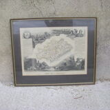 Engraving "Map of the Hérault"