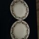 2 hollow plates in earthenware HBCM Creil Montereau diam 23 cm