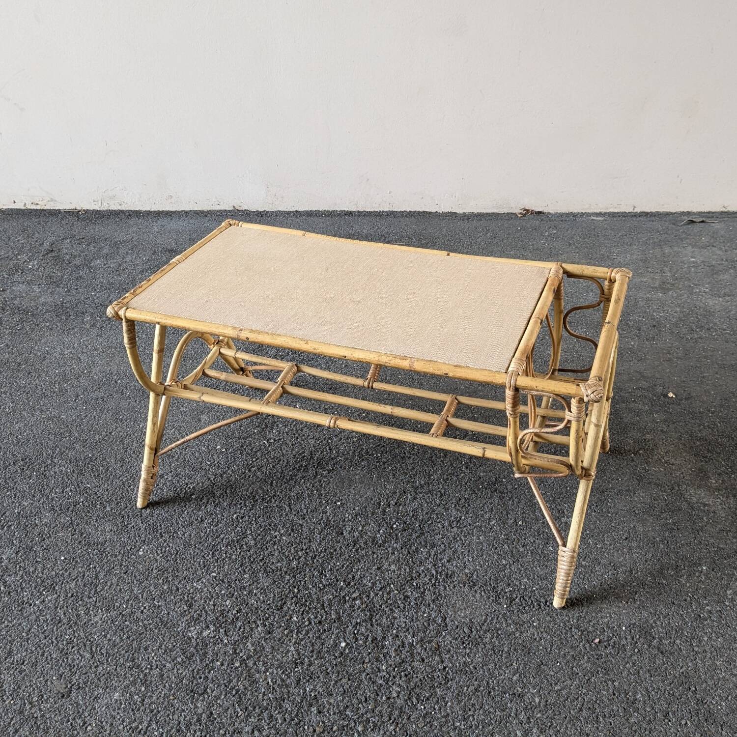 Rattan coffee table