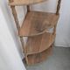 Étage d'angle en bois - Quart de cercle