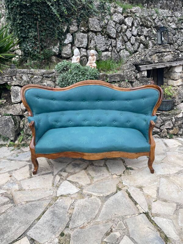 Banquette Louis Philipe époque XIX eme siècle
