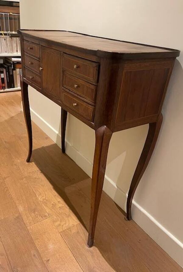 Bureau étroit en noyer  Louis Philippe