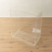 Minimalist chest of drawers from the 1980s, acrylic glass, unique piece