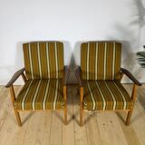 Pair of mid-century modern Danish armchairs in teak – 1960