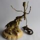 Lampe éléphant bronze