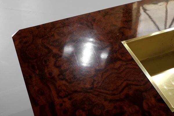 Table basse '' Alveo ''  attribuée à Willy Rizzo pour Mario Sabot, Italie