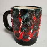 Mug vintage ceramic lava effect