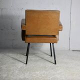 Armchair Jacques Adnet, style circa 1955