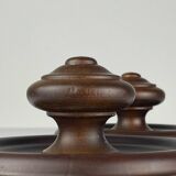 Art Deco wooden hangers, Italy, 1950s, set of 2