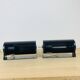 Pair of vintage black Ikea V413 roller wall lights