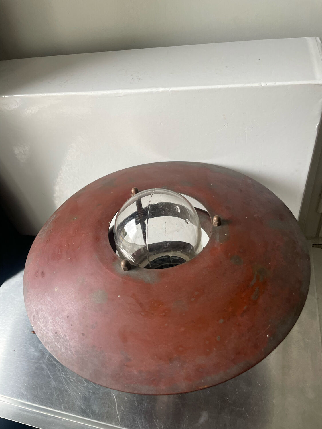 Classic danish mcm outdoor wall lamp in copper