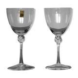 Set of two Daum glasses, Bolero model.