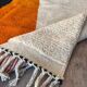 Beni Ourain Berber rug with coloured patterns 1.5/2.5 m