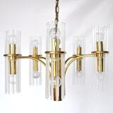 Brass chandelier 1970
