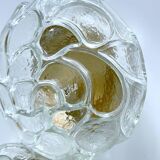 Pair of Brutalist Glass Sconces