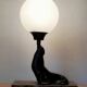 Lampe art déco otarie