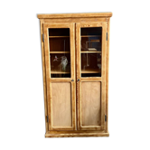 Antique pharmacy display case