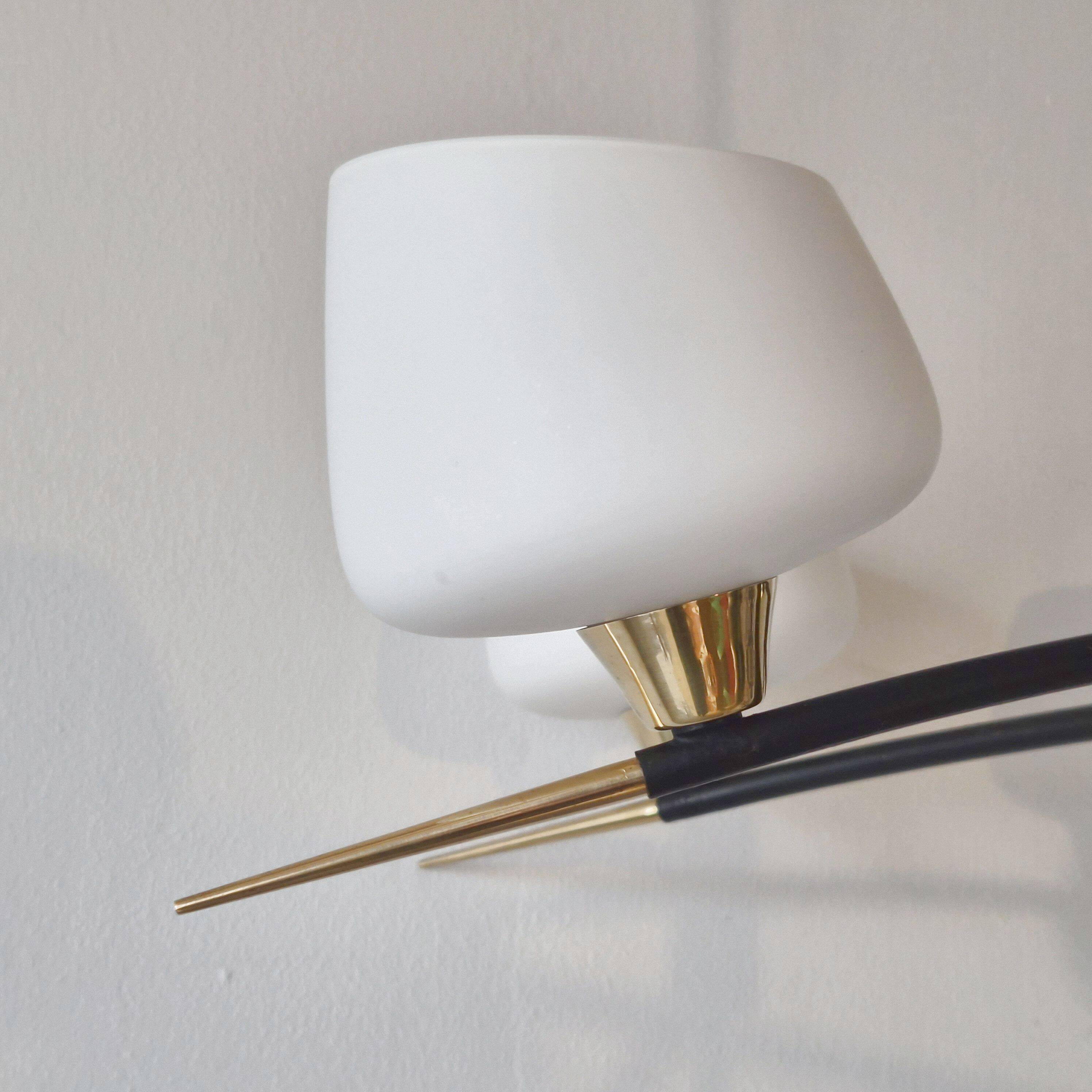 Arlus 1950 vintage pendant light