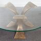 Vintage brutalist coffee table in bronze from the 1960s.