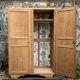Parisian art deco wardrobe solid raw wood wardrobe