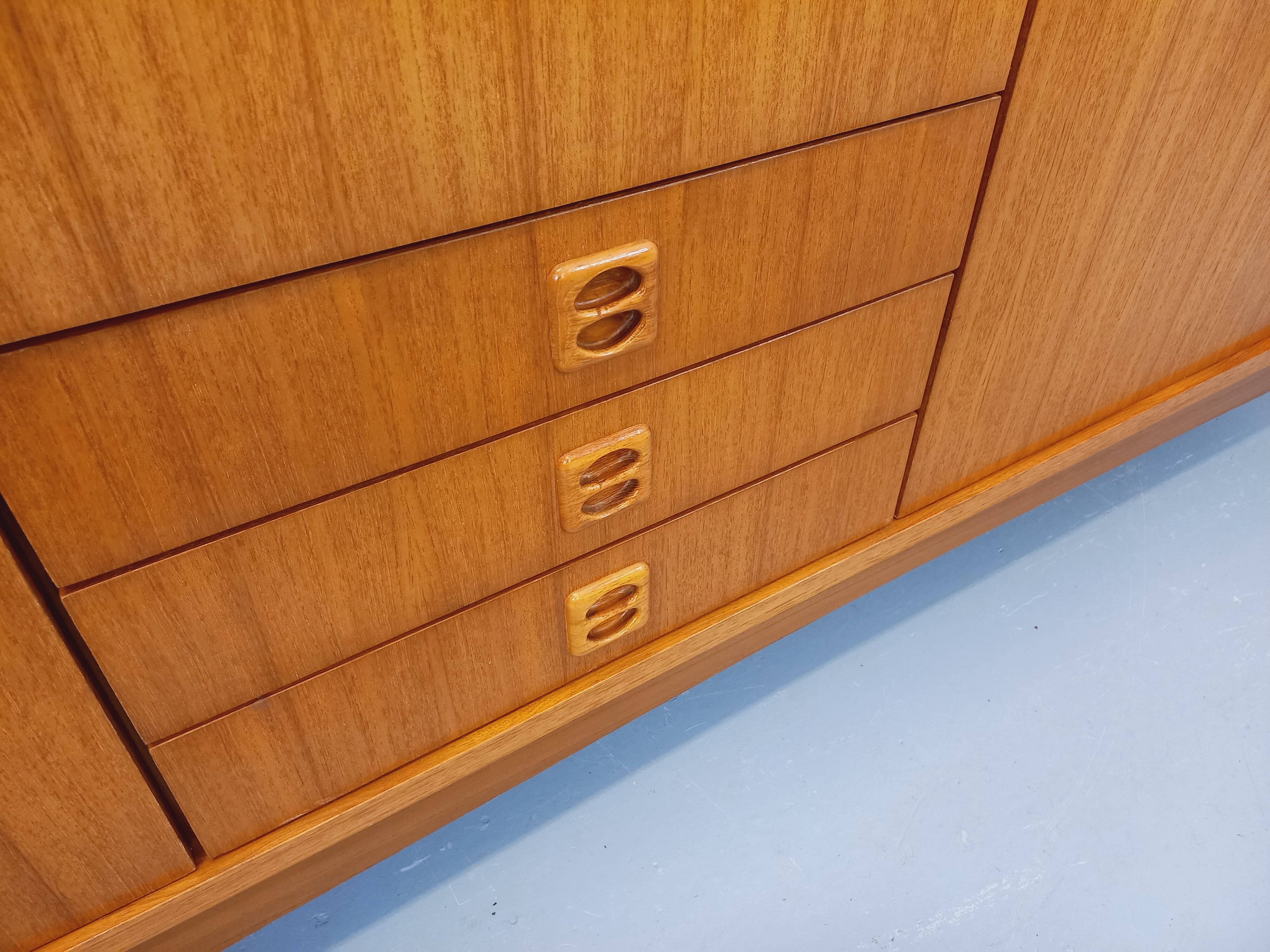 Vintage Scandinavian teak wardrobe from the 1960s.