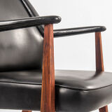 Mid century teak armchair