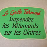 Old dyeing cardboard panel laundromat Lavomatic Hang clothes