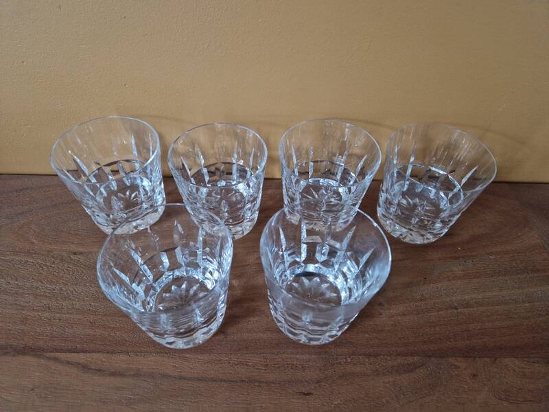 Saint Louis Crystal - Set of 6 Manhattan model whisky glasses