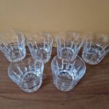 Saint Louis Crystal - Set of 6 Manhattan model whisky glasses