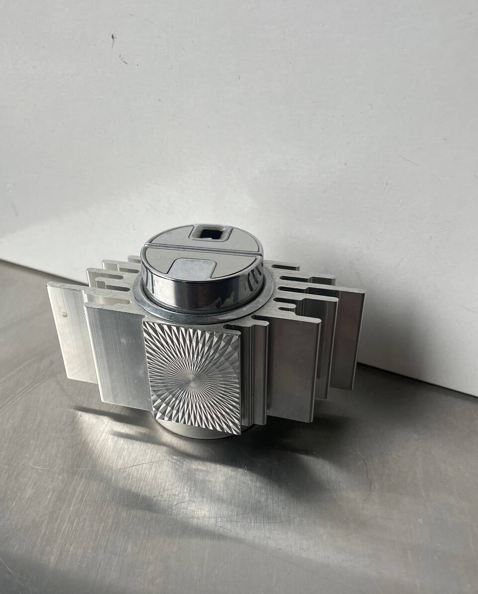 Vintage Modernist  SAROME Japan Table lighter brutalist space age