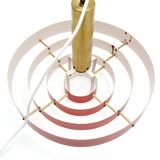 Red Scandinavian lamp, Denmark 1960s