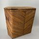 Pencil reed rattan bamboo chest or trunk, 1950s-1960s