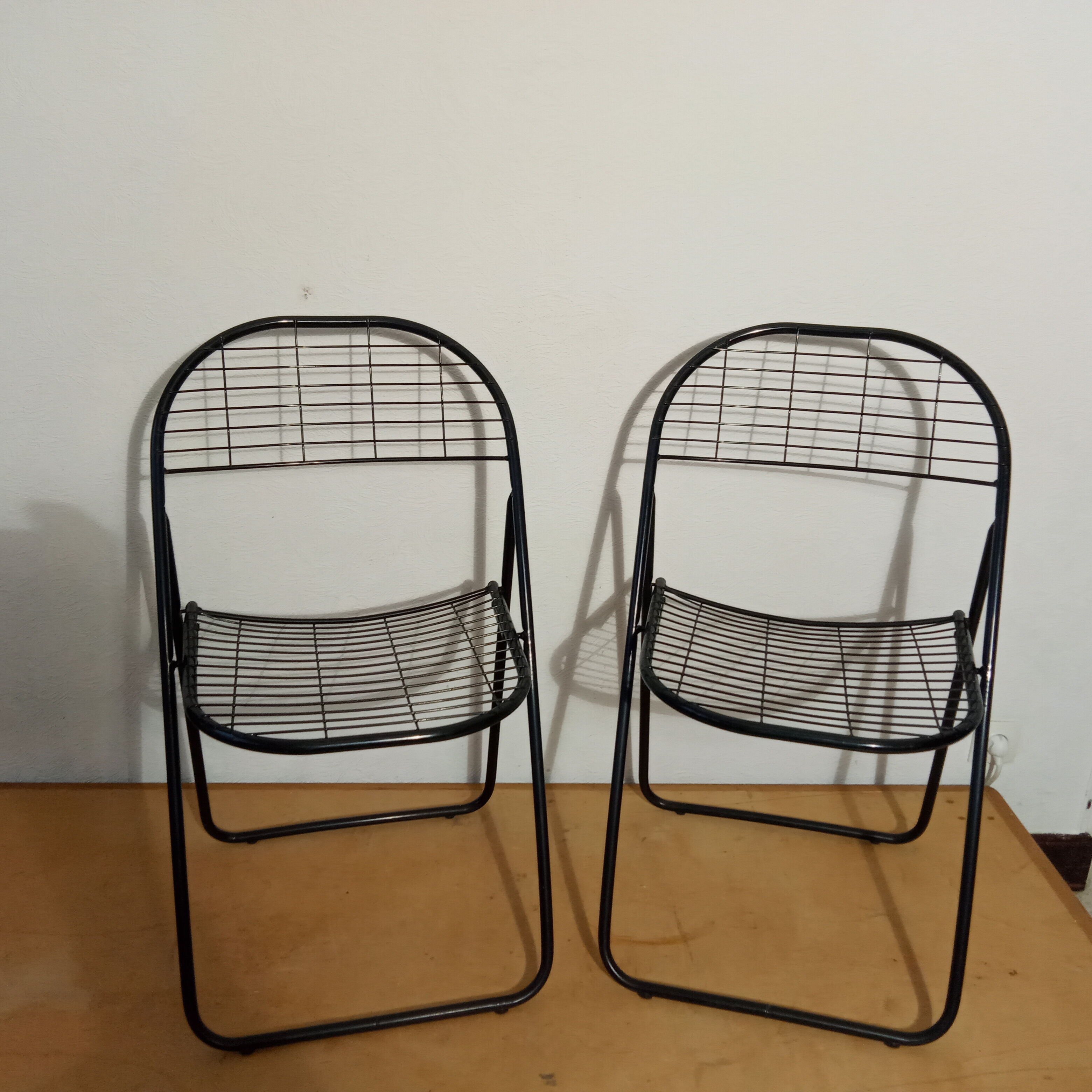 Pair of folding chairs Åland by Niels Gammelgaard for Ikea 1978