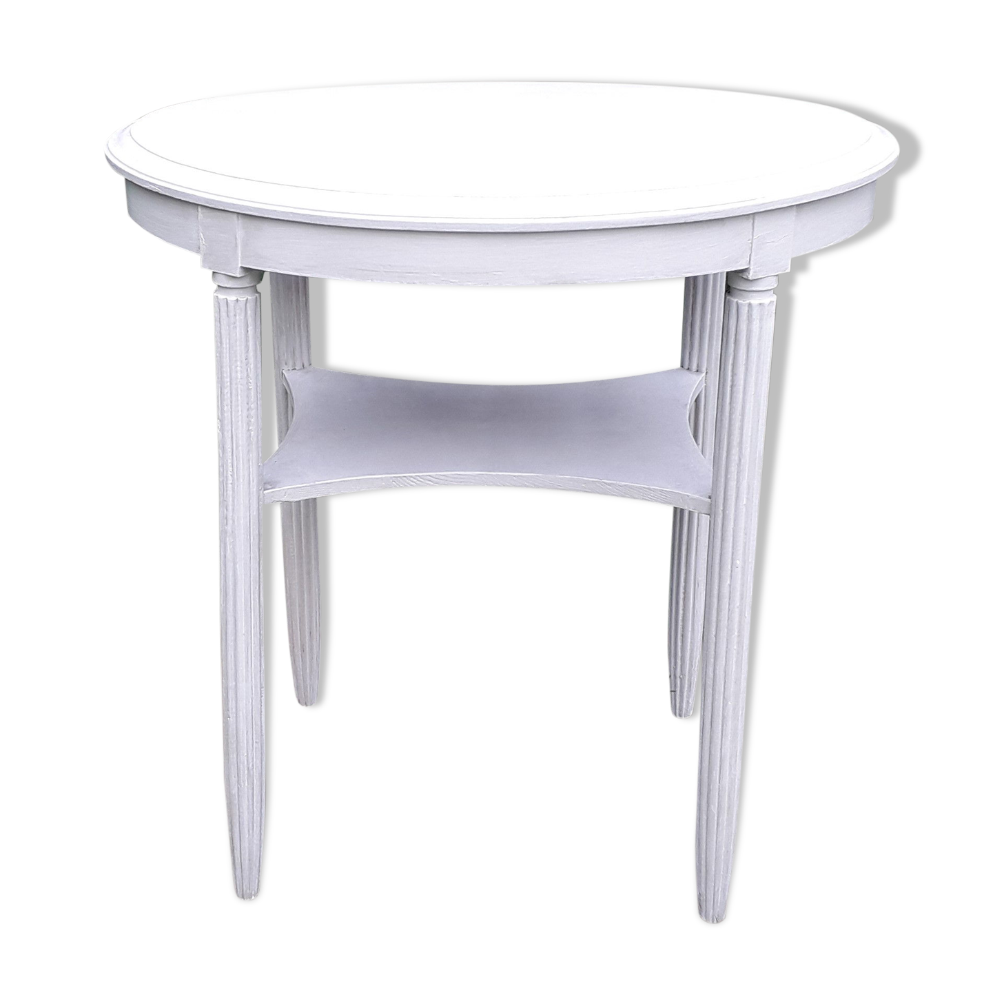 Oval table late 19th century wooden