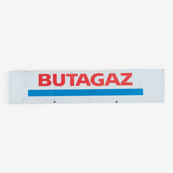 Enamelled advertising plaque. Butagaz