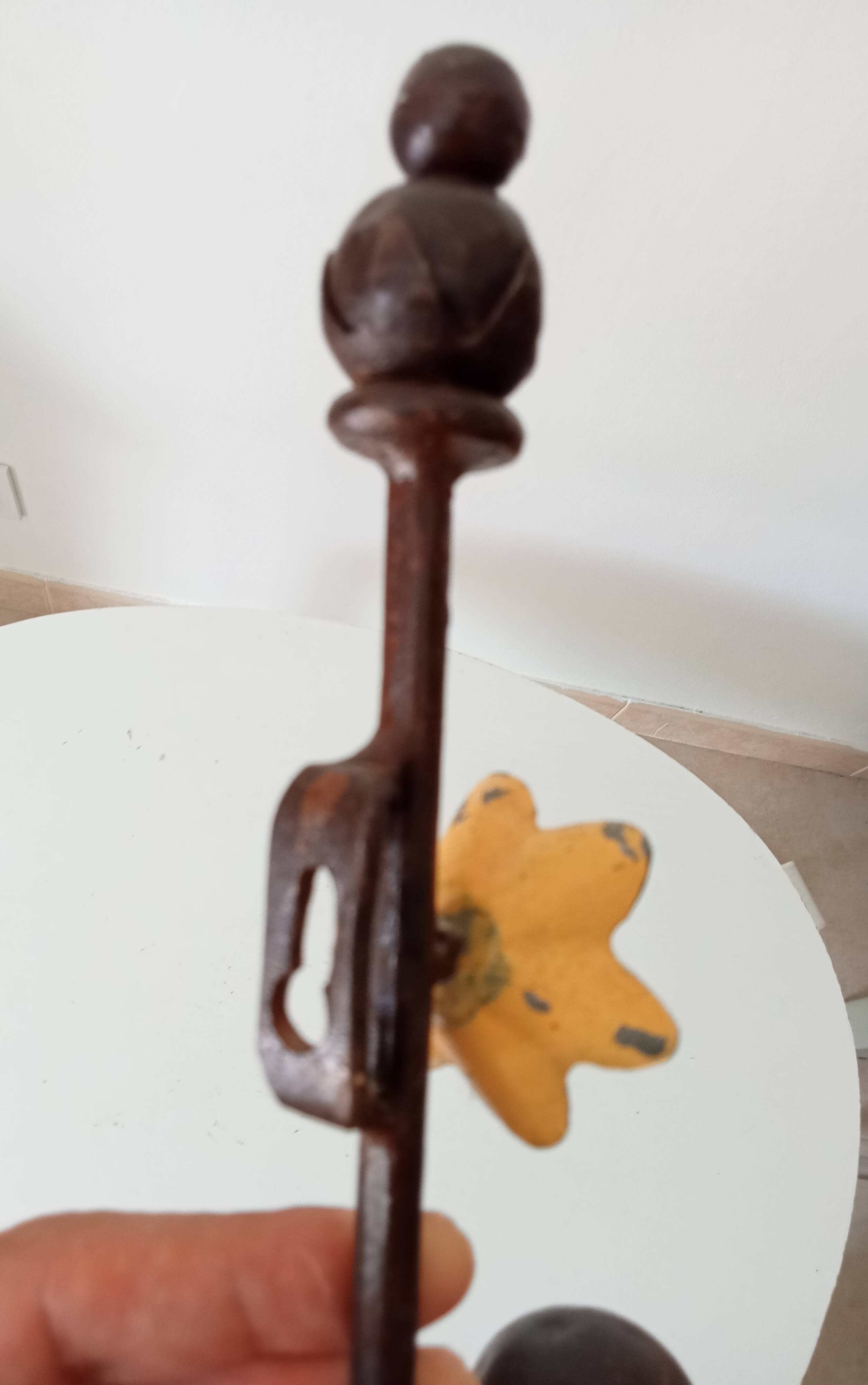 Vintage folk art wall coat rack