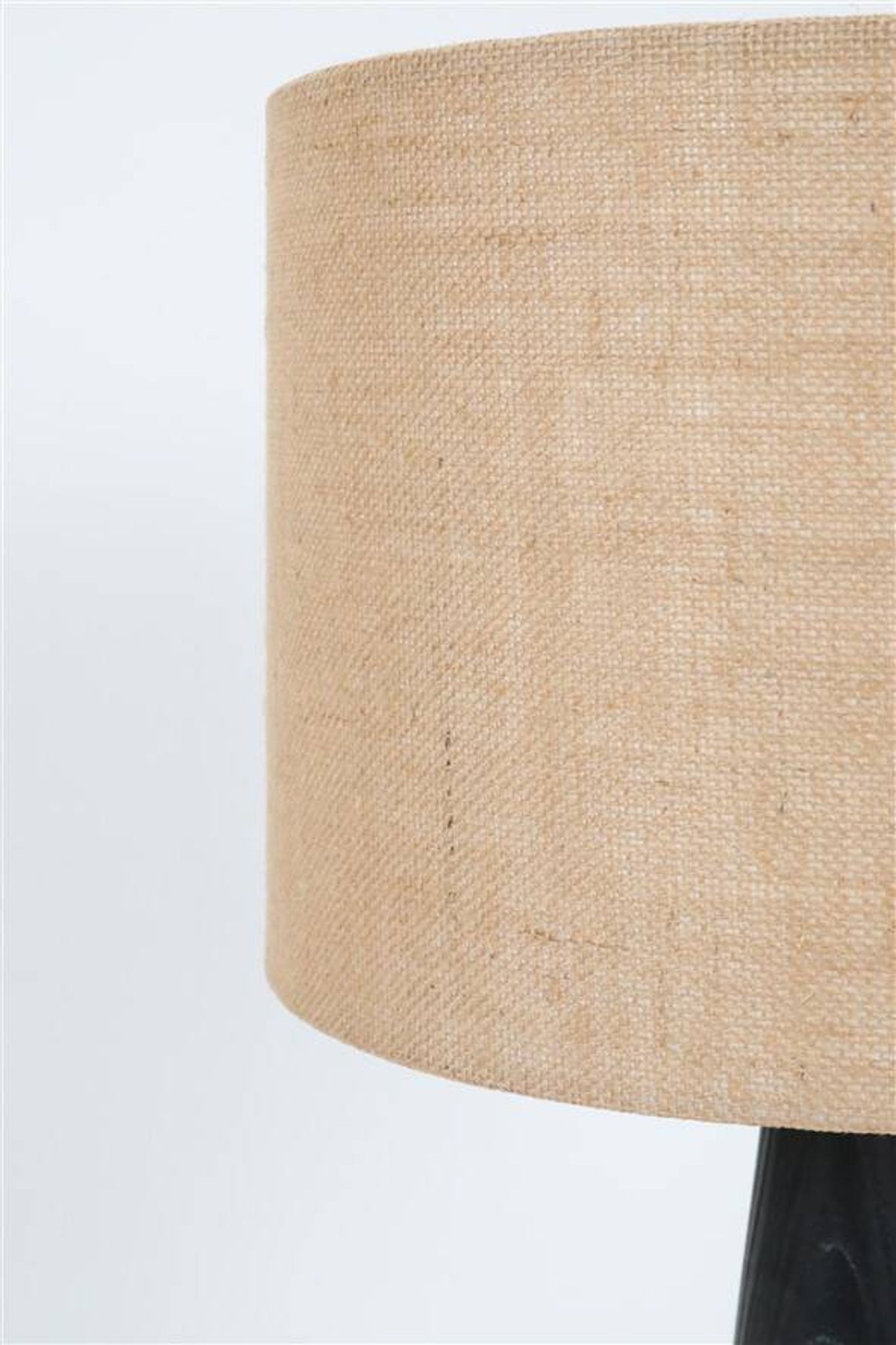 Rare black Theodor Skjøde Knudsen table lamp / Skjern / Mid-century Danish modern design / 1960s / 1970s